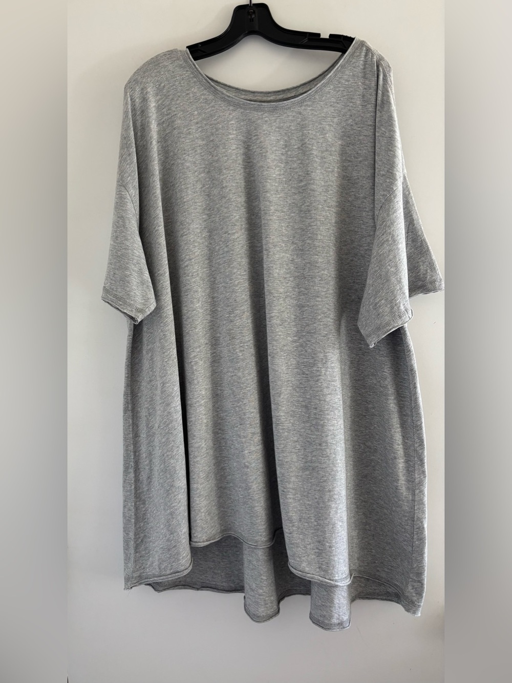 Natural Life High-Low Tunic Top in Gray